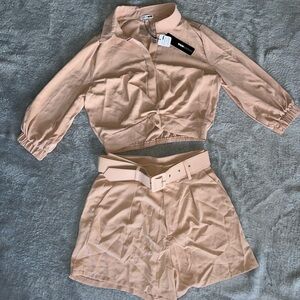 Fashionova Two-Piece Set with Belt